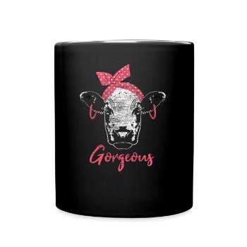 Idée cadeau de montagnes de lait de vache - Mug uni - noir - Devant