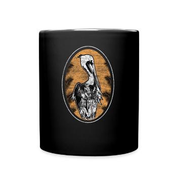 Pelikan Geschenk - Tasse einfarbig - Schwarz - Vorne