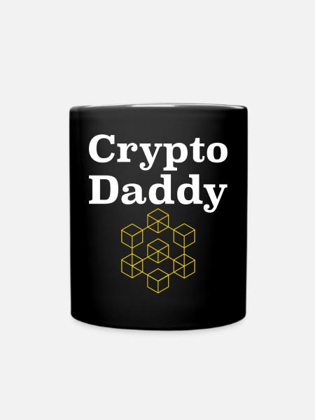 Crypto Daddy Crypto Currency Father Bitcoin Geek - Mug uni - noir