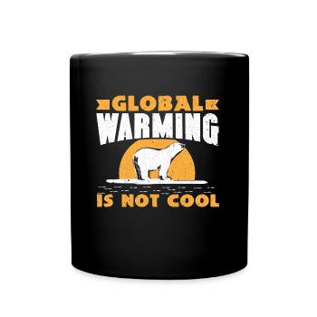 Polar Bear Winter - Full Colour Mug - black - Front
