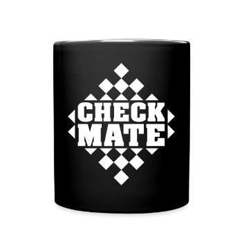 checkmate schach symbol chess player cup wm icon - Tasse einfarbig - Schwarz - Vorne