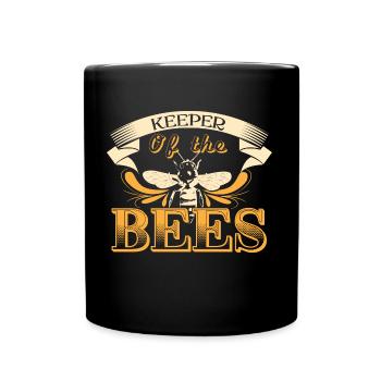 Bee Beekeeper Gift Idea - Full Colour Mug - black - Front