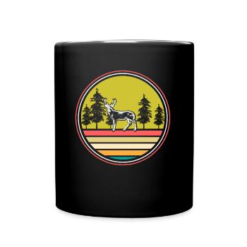 Hirsch Wild Tierschutz Geschenk - Tasse einfarbig - Schwarz - Vorne