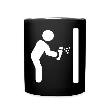 Graffiti Sprayer - Full Colour Mug - black - Front