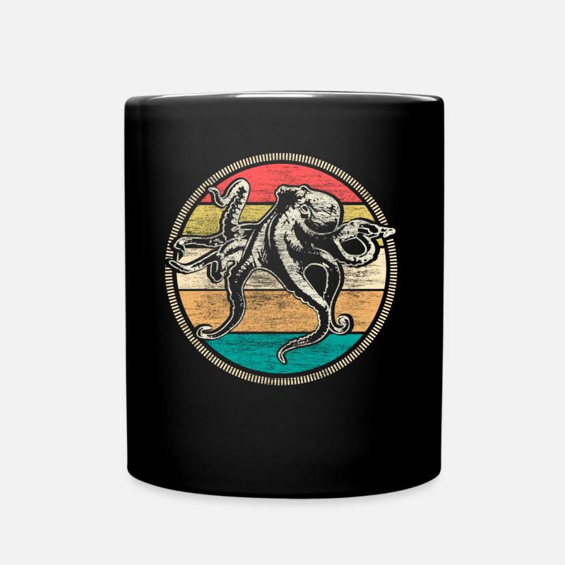 Pieuvre Cthulhu cadeau de l’océan - Mug uni - noir