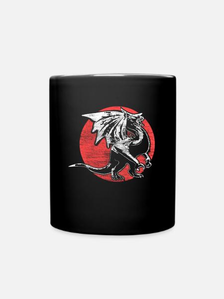 Dragon Medieval Movies Gift - Full Colour Mug - black