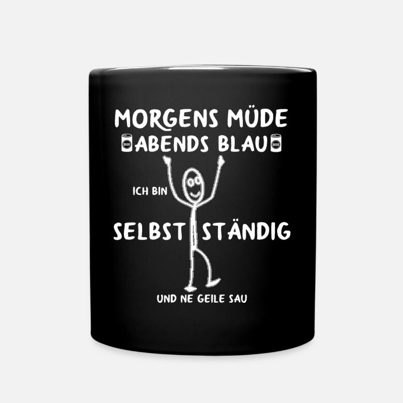 Selbstständig Unternehmer Unternehmensgründung - Tasse einfarbig - Schwarz