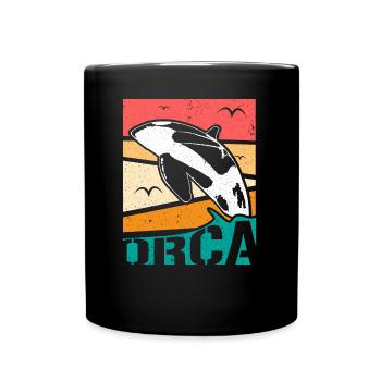 Idée de cadeau d’Orca Delfin - Mug uni - noir - Devant