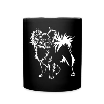 Chihuahua"Black Edition" - Tasse einfarbig - Schwarz - Vorne