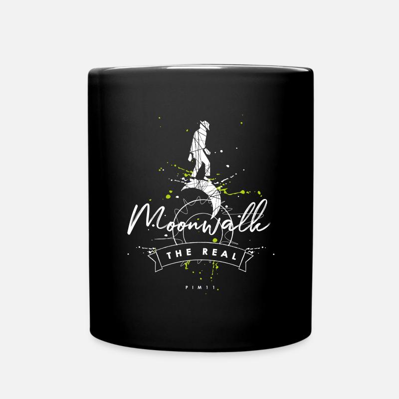 Real Moonwalk en blanc avec des taches - Mug uni - noir