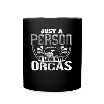 Orques animaux cadeau - Mug uni - noir - Devant