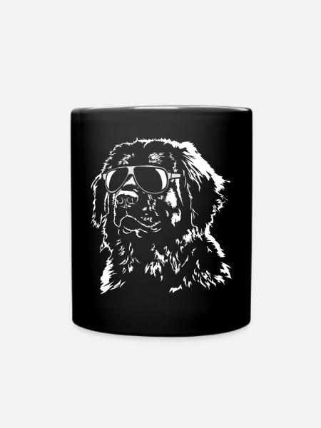Leonberger cool lunettes de soleil chiens Wilsigns - Mug uni - noir