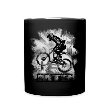 MTB - Tasse einfarbig - Schwarz - Vorne