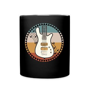 Basse guitare guitare électrique musique - Mug uni - noir - Devant