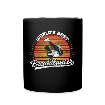 Breakdance Tanzen Sport Geschenkidee - Tasse einfarbig - Schwarz - Vorne