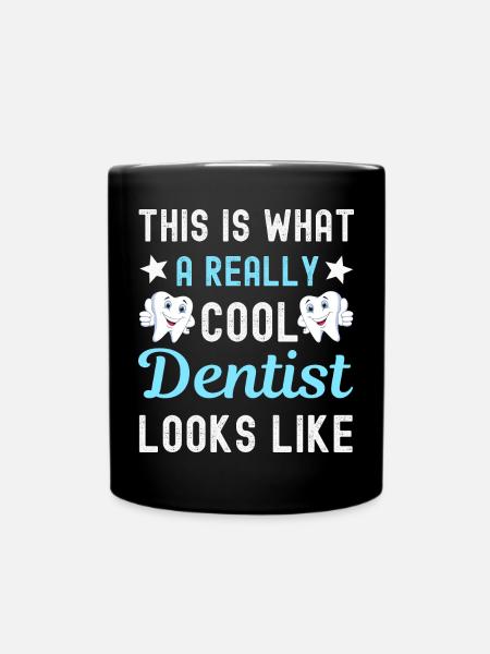 Dentist dentist - Full Colour Mug - black
