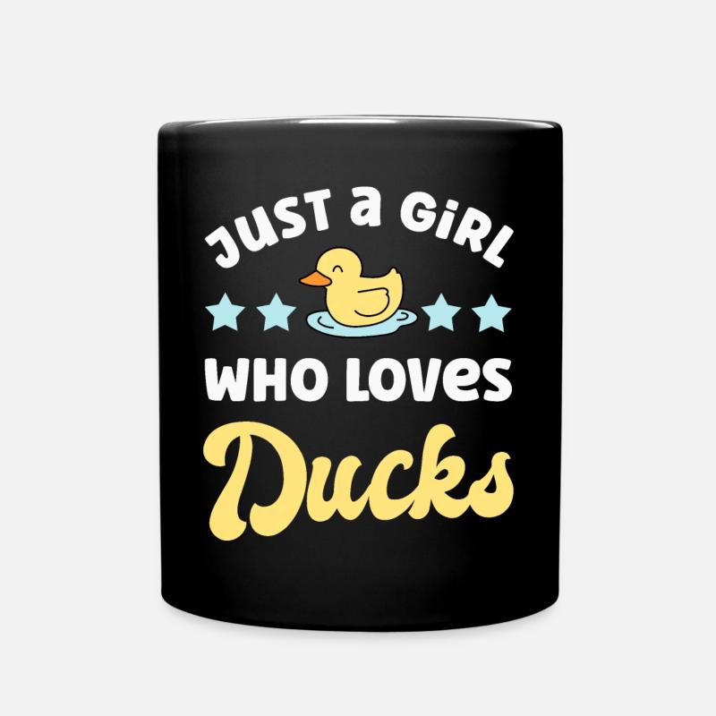 Ente Enten - Tasse einfarbig - Schwarz