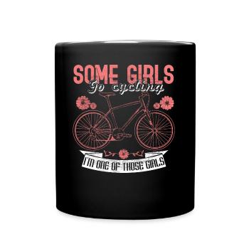 Bicycle city bike athlete gift idea - Full Colour Mug - black - Front