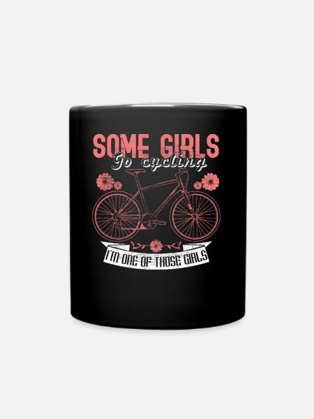 Fahrrad Stadtrad Sportler Geschenkidee - Tasse einfarbig - Schwarz