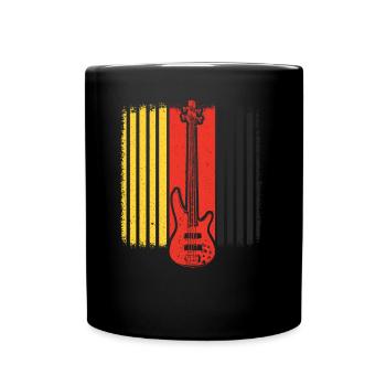 Guitare basse - Mug uni - noir - Devant