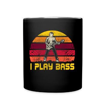 Bass Guitar Guitar Musical - Full Colour Mug - black - Front