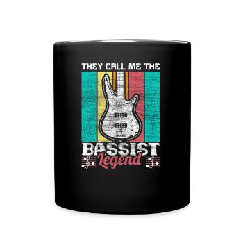 Bass guitar guitar gift - Full Colour Mug - black - Front