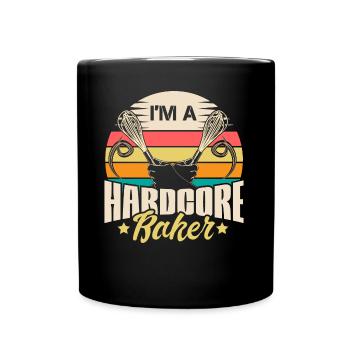 Cuisson Farine Amour Idée de cadeau - Mug uni - noir - Devant