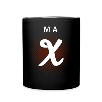 Vorname Max - Tasse einfarbig - Schwarz - Vorne