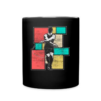 Seilspringen Skipping Geschenkidee - Tasse einfarbig - Schwarz - Vorne