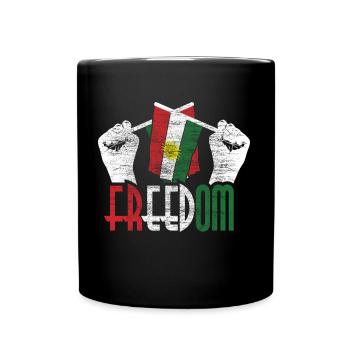 Kurdistan Land Geschenk - Tasse einfarbig - Schwarz - Vorne
