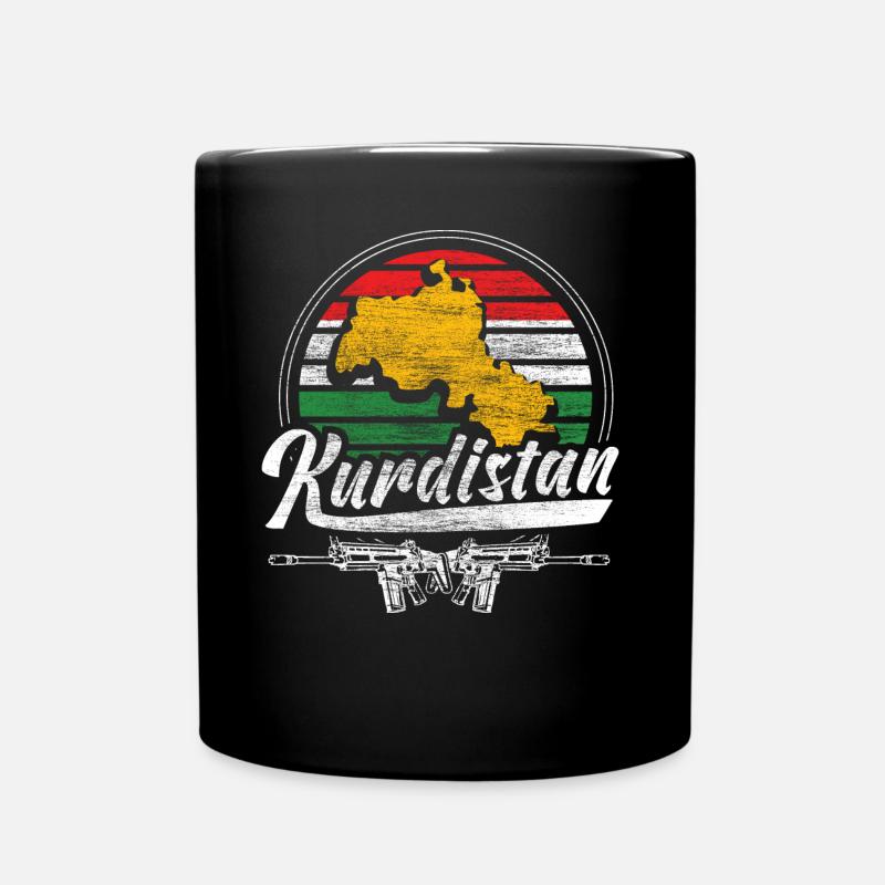 Kurdistan Freedom Gift Idea - Full Colour Mug - black