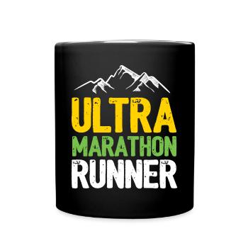Coureur de marathon ultra - Mug uni - noir - Devant