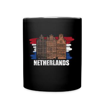 Pays-Bas Oranje origine cadeau - Mug uni - noir - Devant