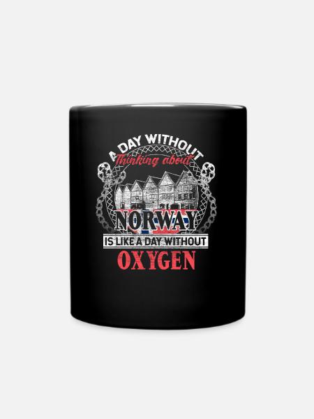 Norwegen Vikinger Europa Geschenk - Tasse einfarbig - Schwarz