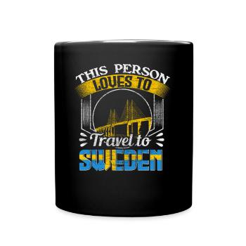 Schweden Herkunft - Tasse einfarbig - Schwarz - Vorne