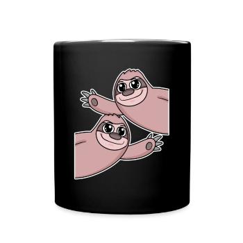Paresseux paresseux - Mug uni - noir - Devant