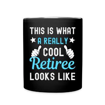 Retraité Retraité Retraité - Mug uni - noir - Devant
