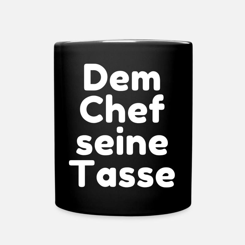 Die Tasse vom Chef - Tasse einfarbig - Schwarz