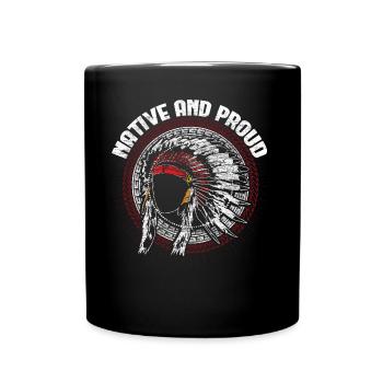Indians North America Hollywood Gift - Full Colour Mug - black - Front