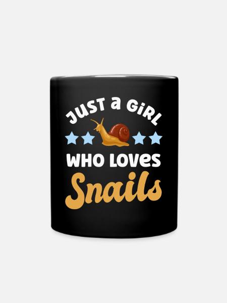 Snail snails - Full Colour Mug - black