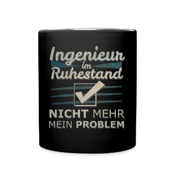 ingenieur Ruhestand - Tasse einfarbig - Schwarz - Vorne