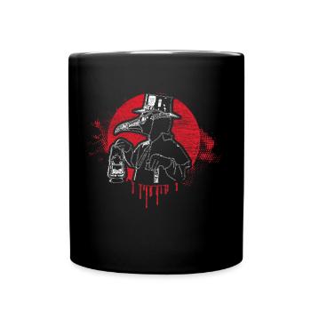 Gruseliger Arzt Plague - Tasse einfarbig - Schwarz - Vorne
