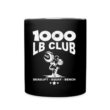 Musculation 1000 Lb Club Fitness Haltérophilie - Mug uni - noir - Devant