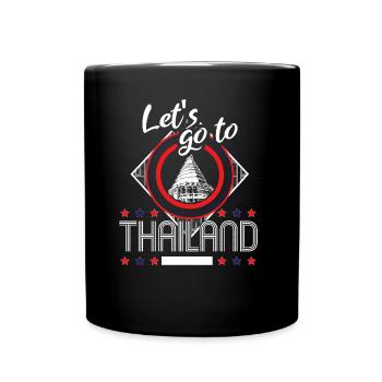 Thaïlande Origine des vacances - Mug uni - noir - Devant