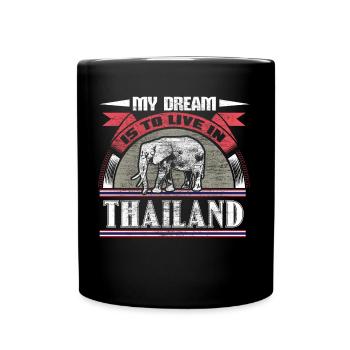 Thaïlande - Mug uni - noir - Devant