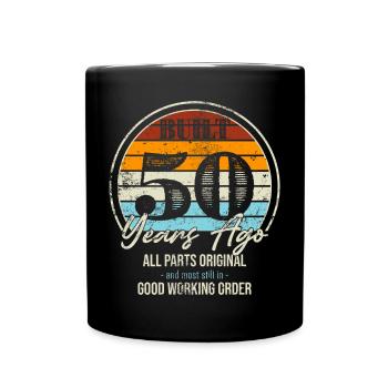 Fifty Years Ago All Parts Original - Full Colour Mug - black - Front