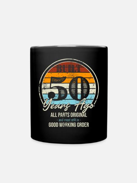Fifty Years Ago All Parts Original - Full Colour Mug - black