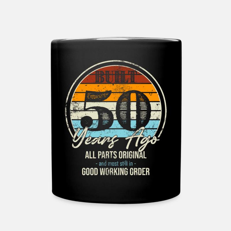 Fifty Years Ago All Parts Original - Full Colour Mug - black
