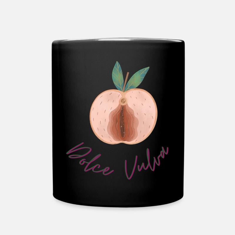 Feminismus geht alle an! Süße Scheide Dolce Vulvar - Tasse einfarbig - Schwarz