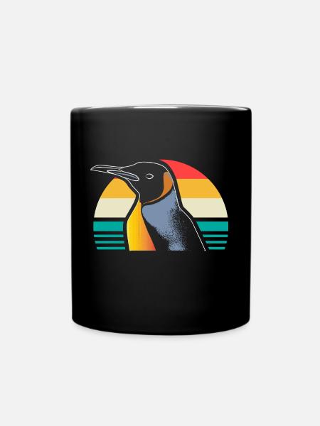 Pinguin Südpol Seevogel - Tasse einfarbig - Schwarz
